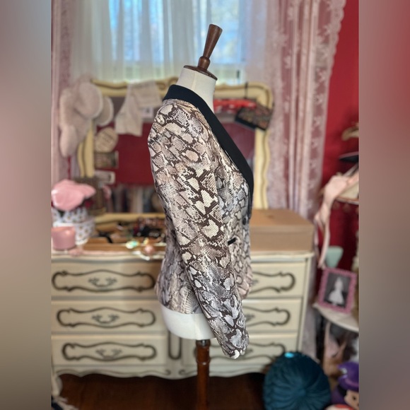 Zara snake print blazer NWOT - Picture 3 of 4